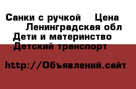 Санки с ручкой  › Цена ­ 500 - Ленинградская обл. Дети и материнство » Детский транспорт   